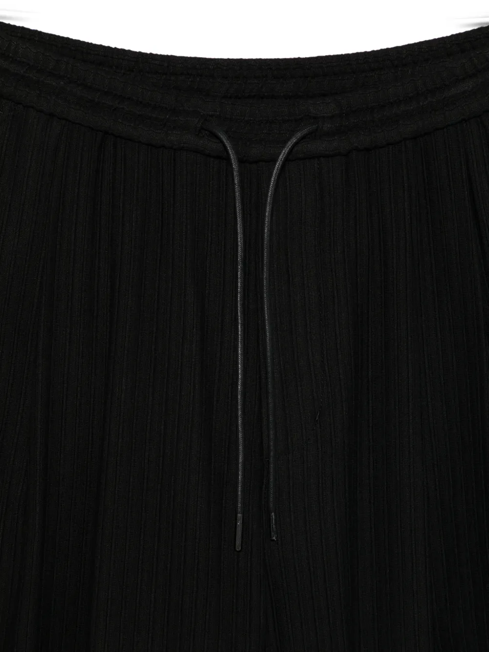  Juun.j Drawstring Ribbed Shorts - Black 