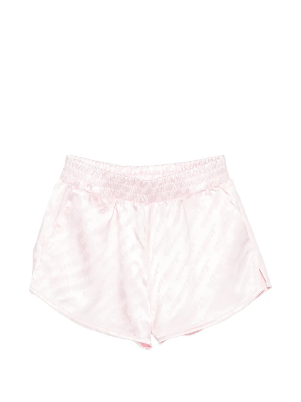 Off-White Kids logo-detail shorts - Rosa