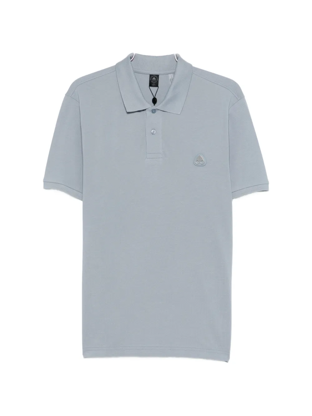 Moose Knuckles Everett emblem short-sleeve polo shirt - Blu