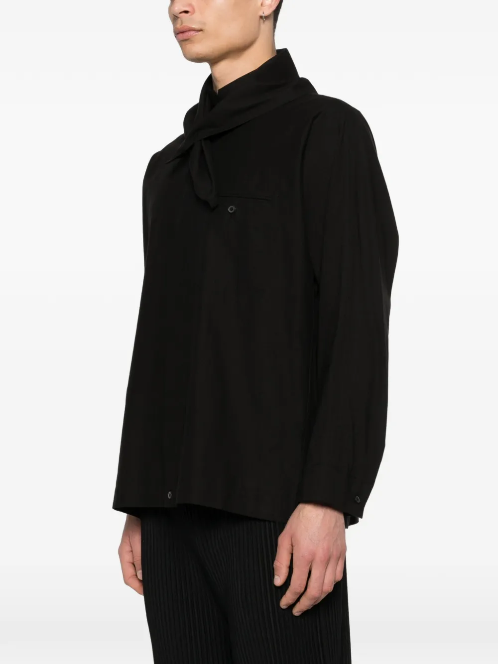 Homme Plissé Issey Miyake Overhemd met borstzak Zwart