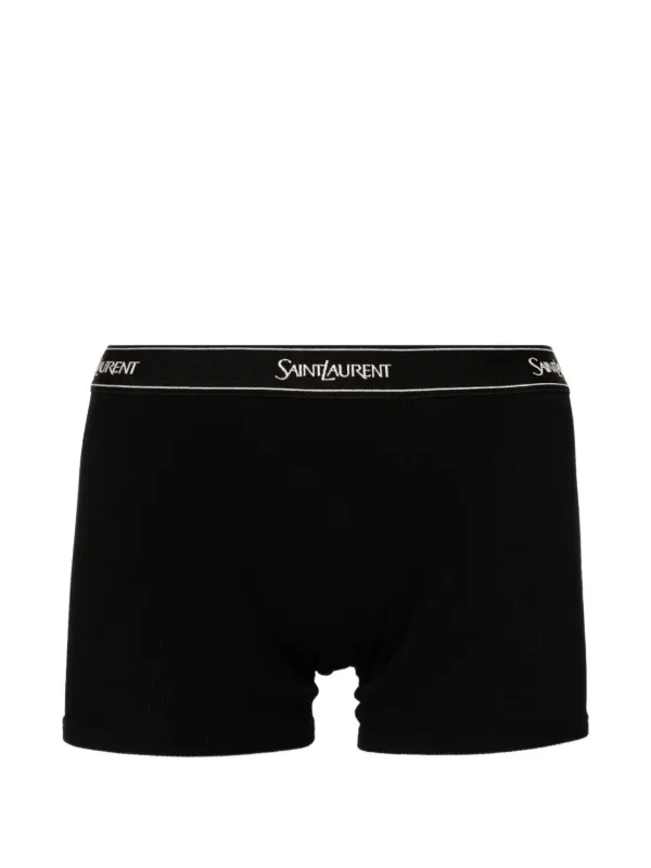 Saint Laurent ロゴ ボクサーパンツ | ブラック | FARFETCH JP