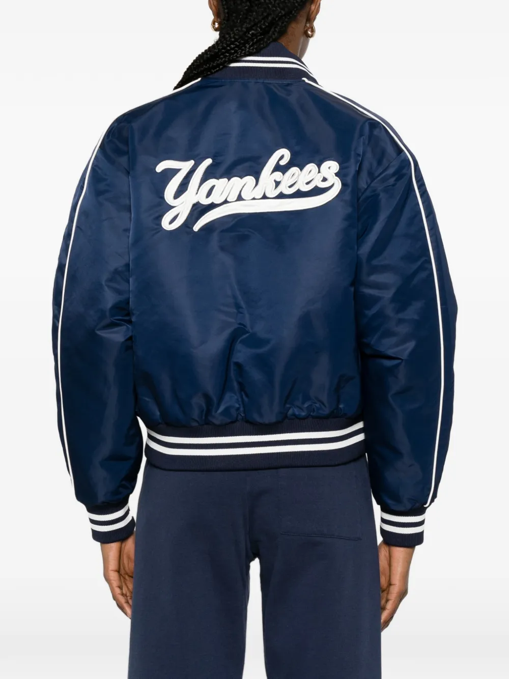 Sporty & Rich Daisy bomberjack met geborduurd logo Blauw