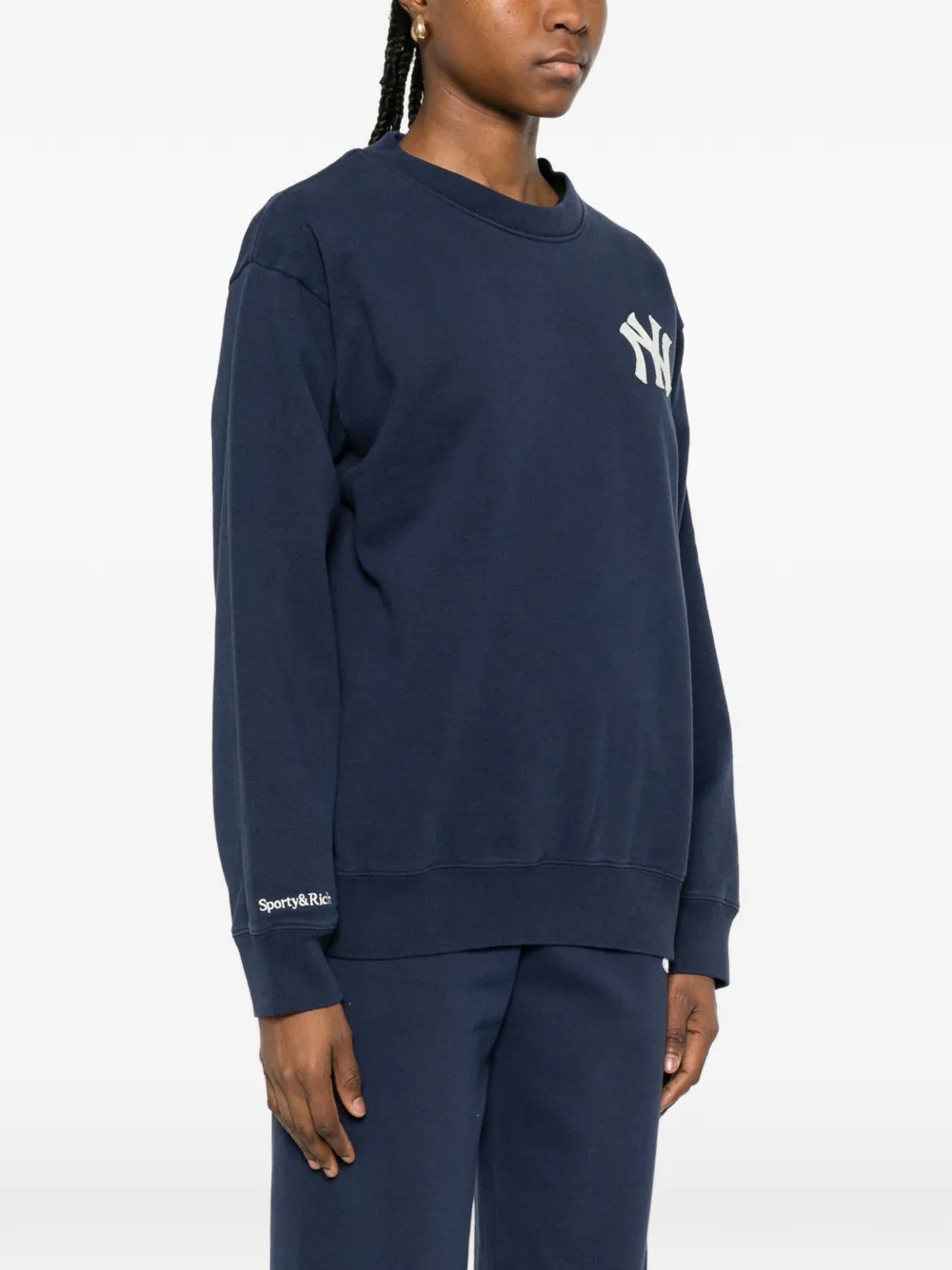 Sporty & Rich Eeve sweater met geborduurd logo Blauw
