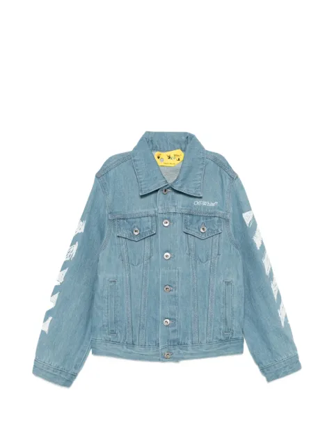 Off-White Kids printed denim jacket