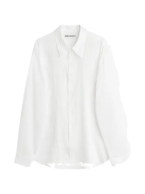 OUR LEGACY Promise curved-hem shirt