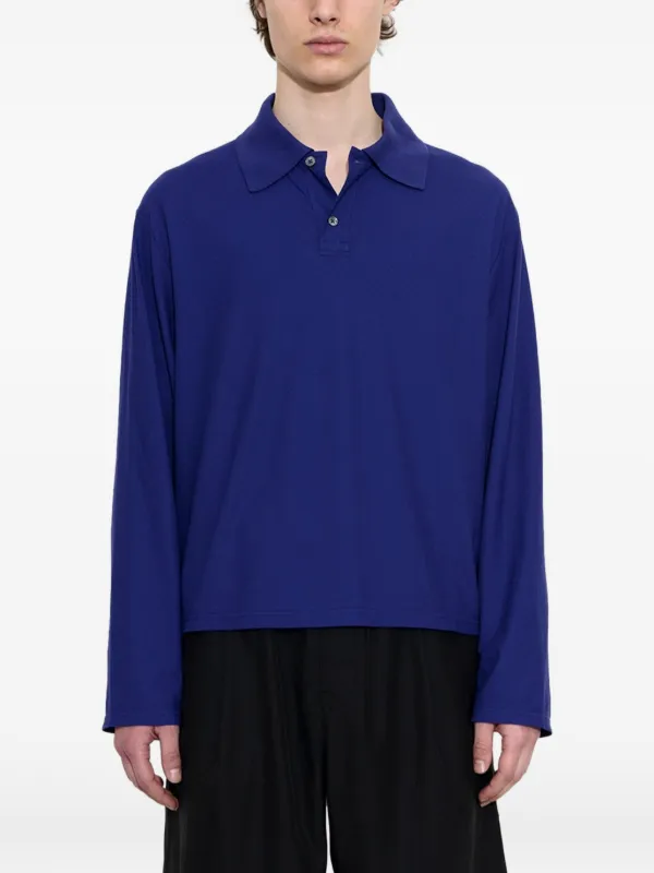 【極美品】Our legacy 26SS Rugby longsleeve OUR LEGACY: Black Rugby Longsleeve Polo | SSENSE
