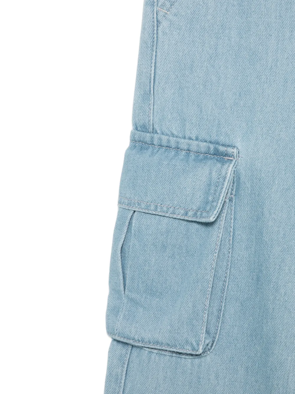 Off-White Kids Jeans met cargo zak Blauw