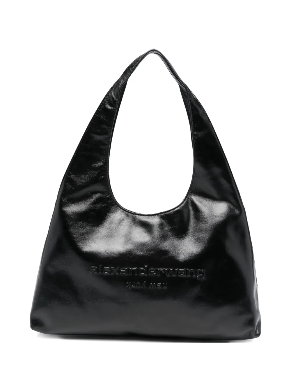 Alexander Wang logo-embossed shoulder bag - Nero