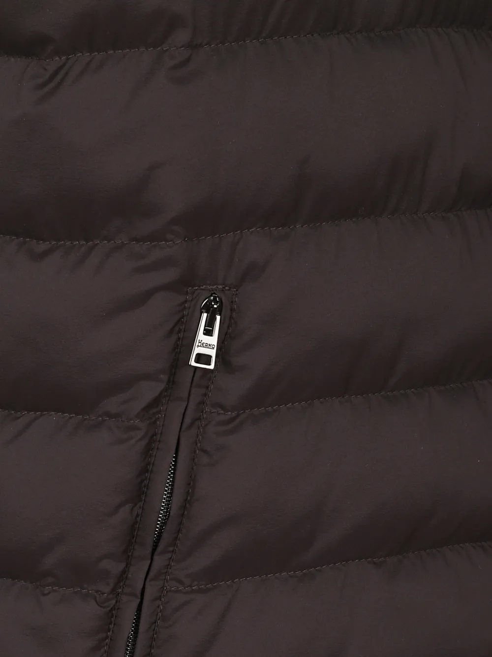  Herno Zip-up Padded Gilet - Brown 