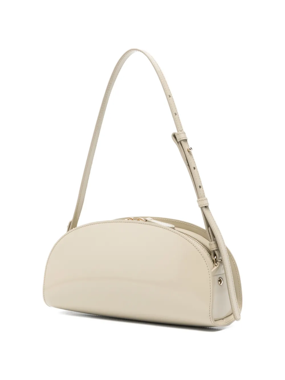  A.p.c. Adjustable-strap Half-moon Shoulder Bag - Neutrals 