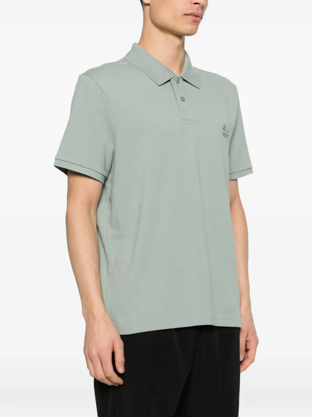 Moose Knuckles Everett poloshirt met logo Groen