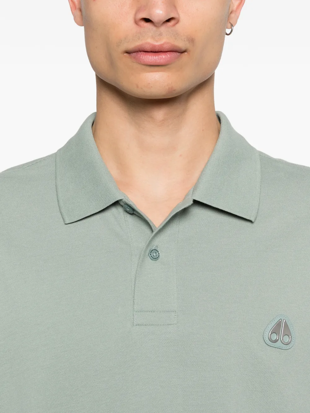 Moose Knuckles Everett poloshirt met logo Groen