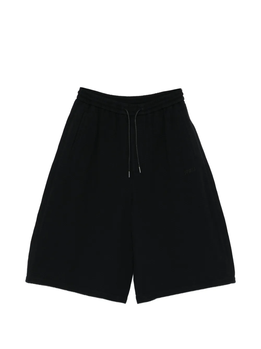 Juun.J logo-embroidered drawstring shorts - Blu