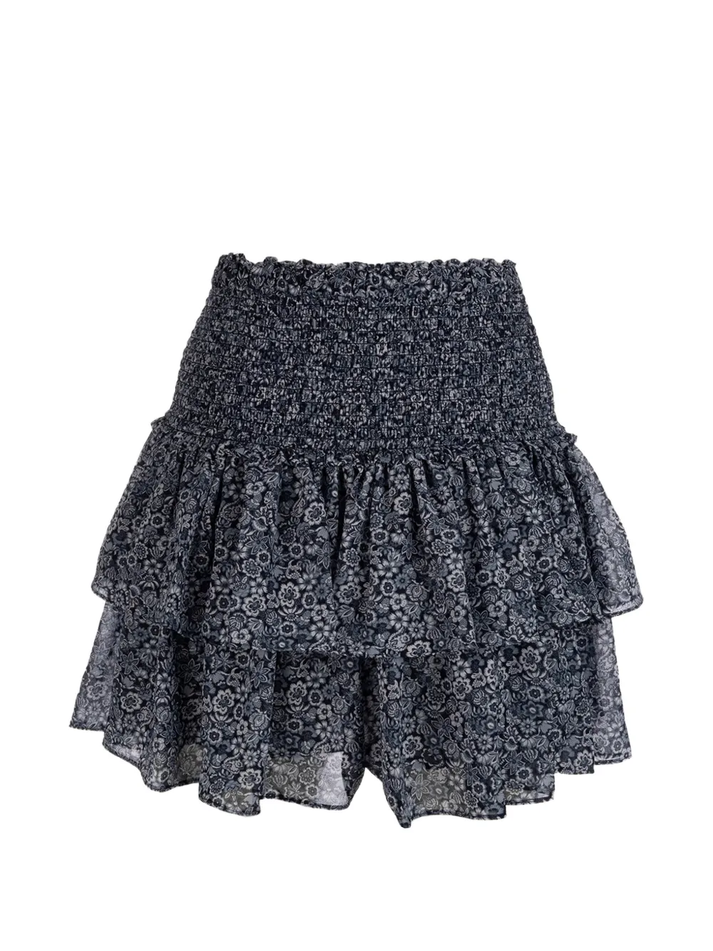 Michael Kors ruffled floral-pattern skirt - Blu