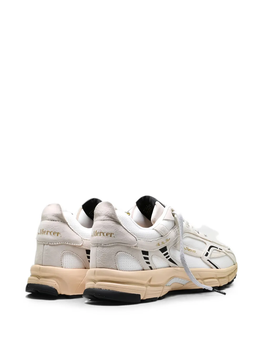 The Mercer Brand panelled mesh sneakers Beige