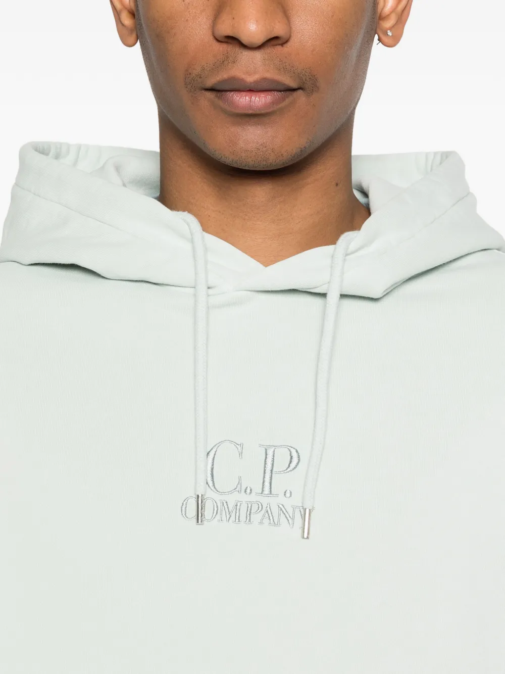 C.P. Company Hoodie met logo Blauw