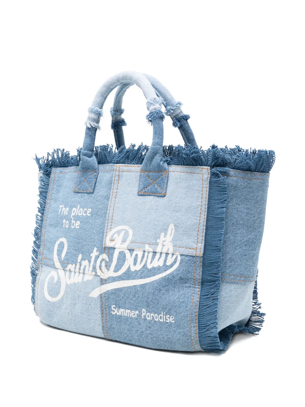 Colette Fringed Patchwork Tote Bag