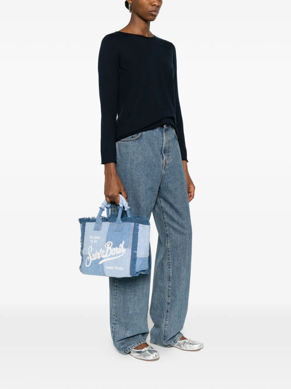 Colette Fringed Patchwork Tote Bag