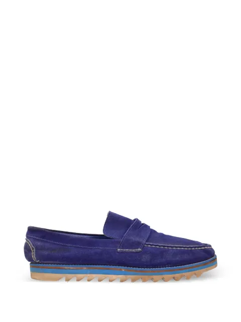 Vintage suede flat loafers