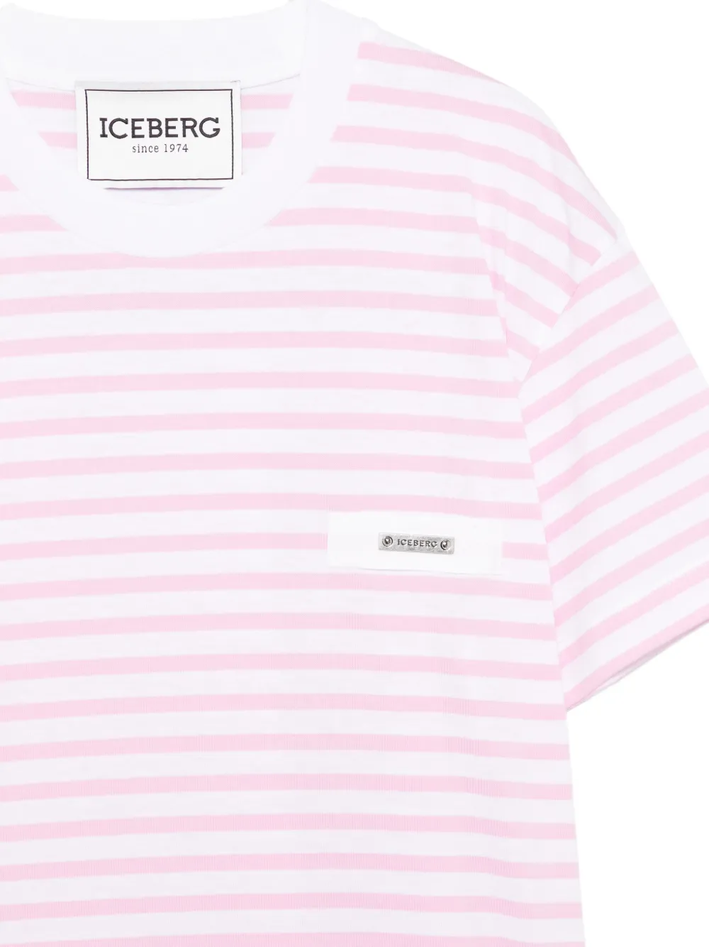  Iceberg Striped T-shirt - Pink 