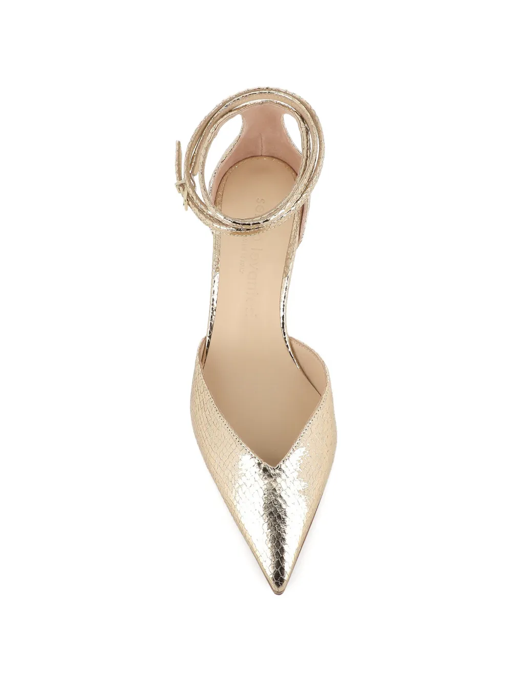 Sergio Levantesi Camelia pumps met puntige neus Goud