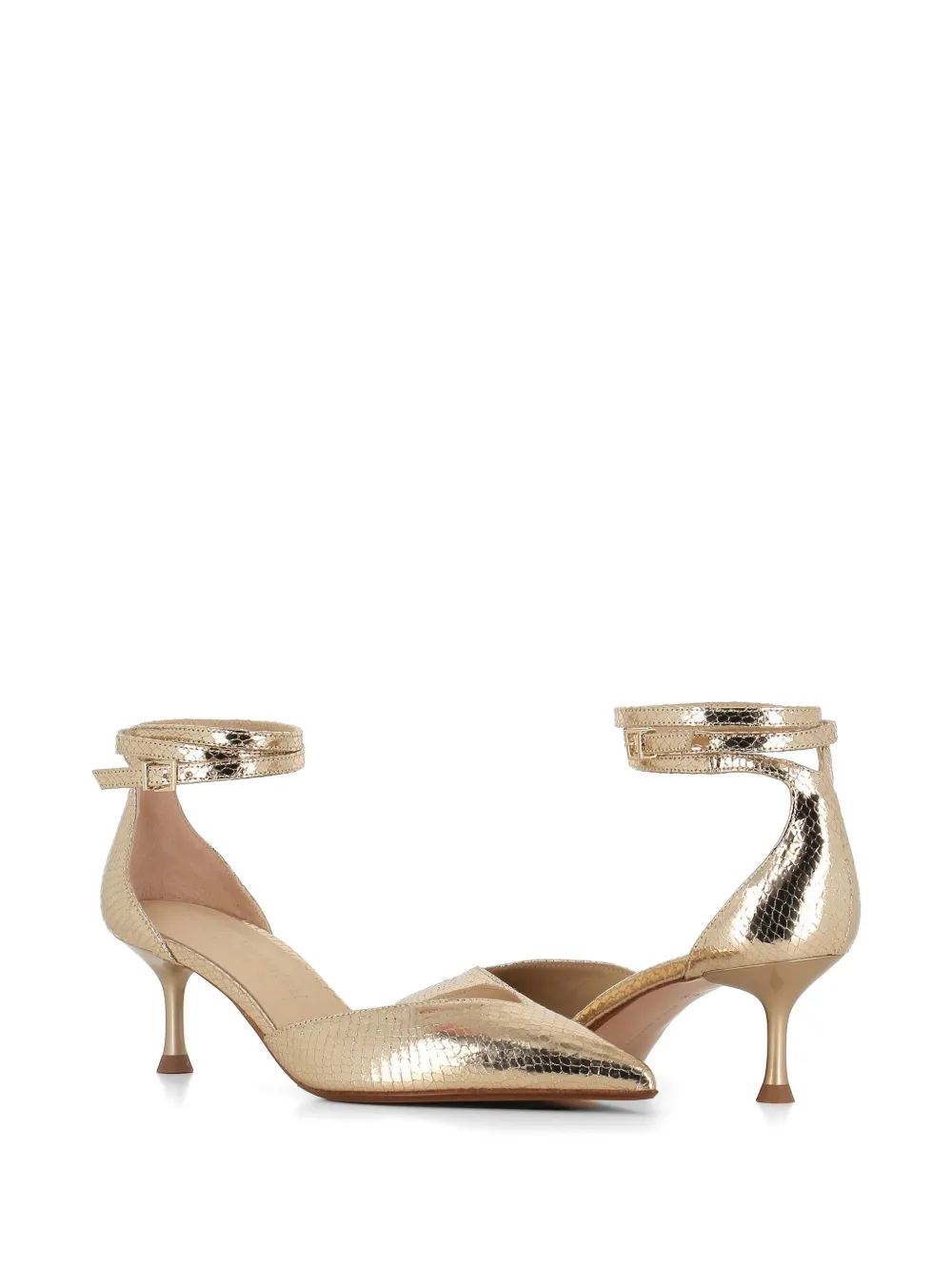 Sergio Levantesi Camelia pumps met puntige neus Goud