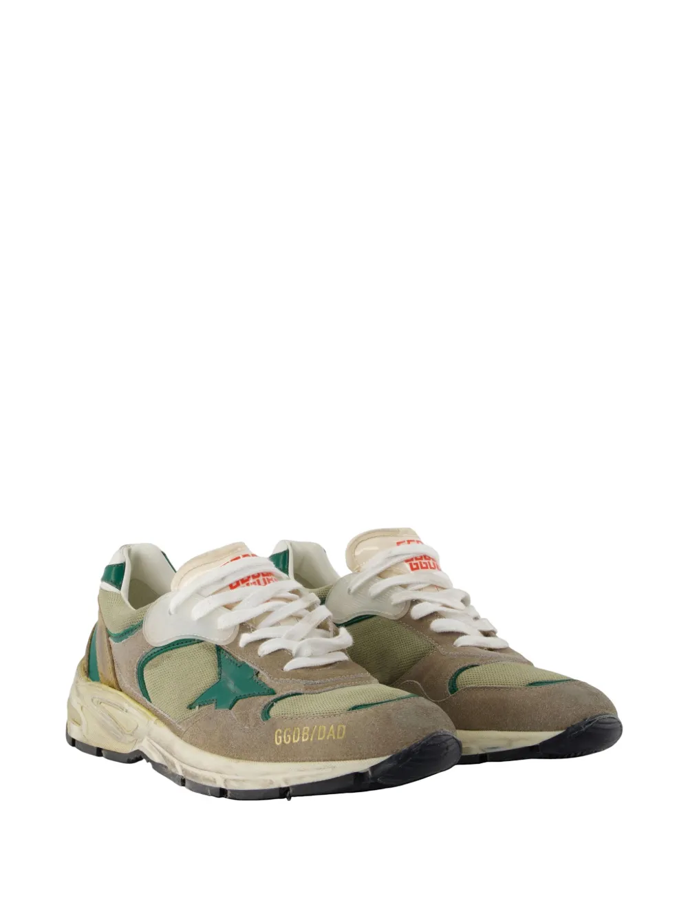 Golden Goose Running Dad New suede sneakers Beige