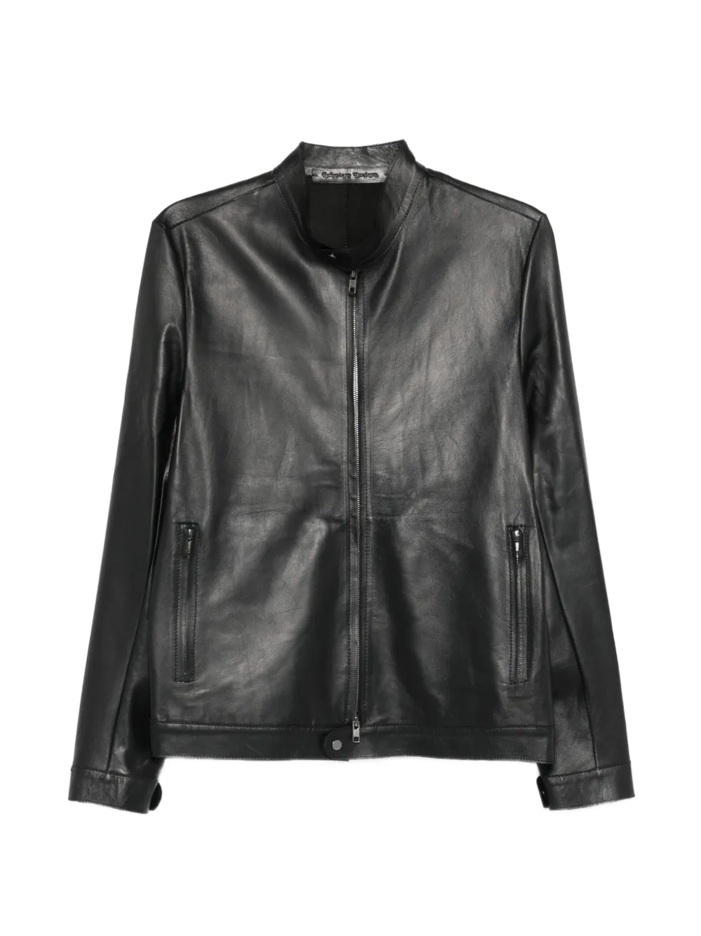 Salvatore Santoro zip-up leather jacket - Nero