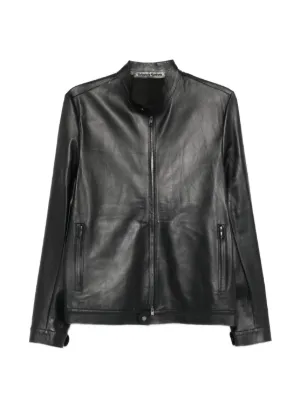 Giorgio Brato Leather Jacket | Black | FARFETCH PL