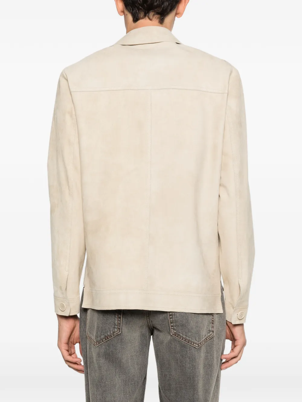 Salvatore Santoro Suède overhemd Beige