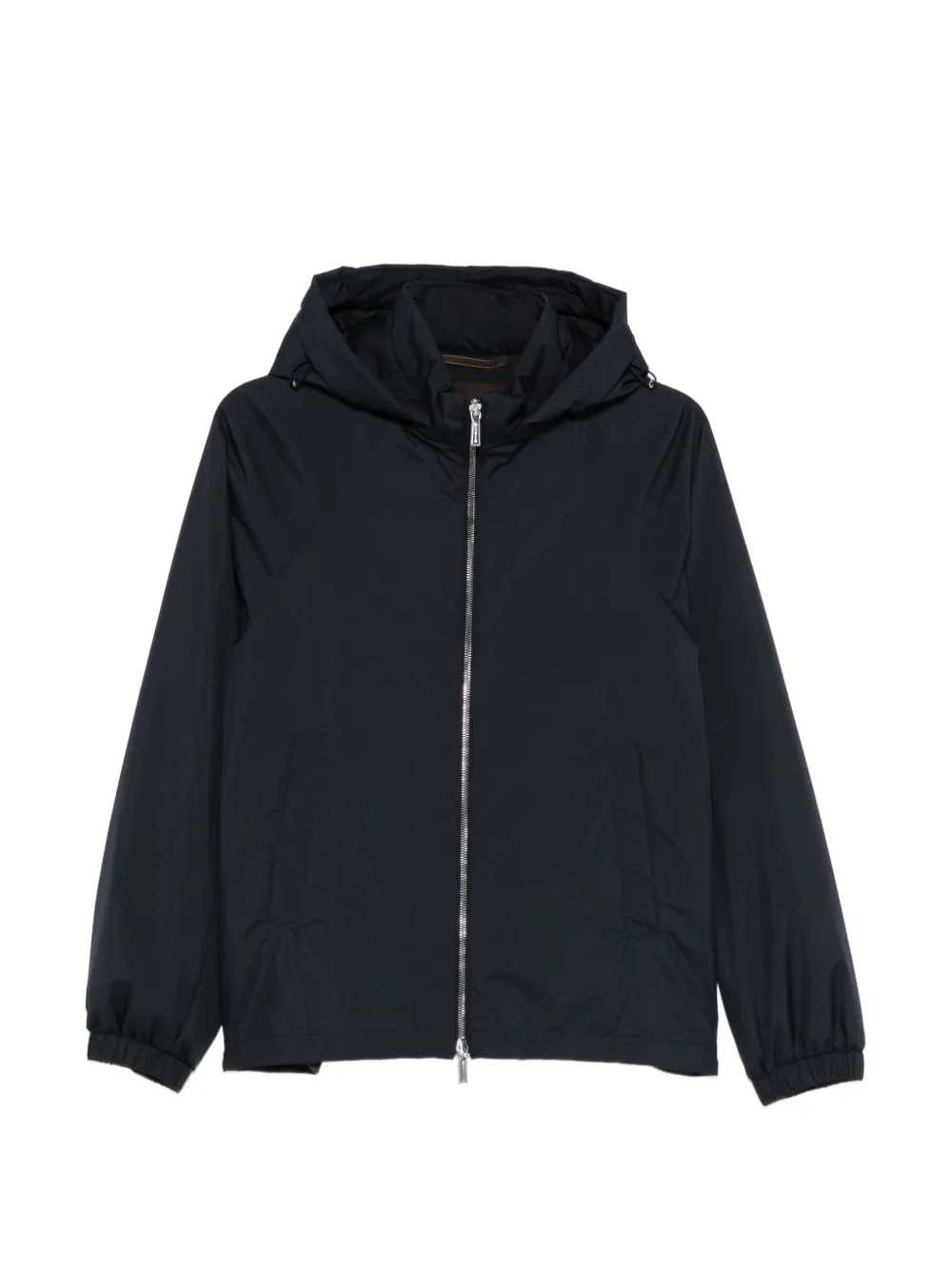 Moorer zip-up hooded jacket - Blu
