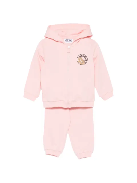 Moschino Kids hooded graphic-print tracksuit