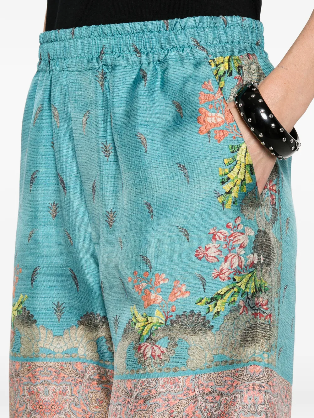 Pierre-Louis Mascia Aloe shorts met bloemenprint Blauw