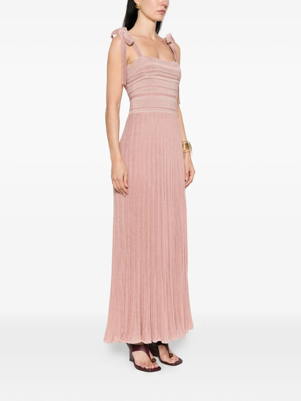 ZIMMERMANN Jurk met gestrikt bandje Roze