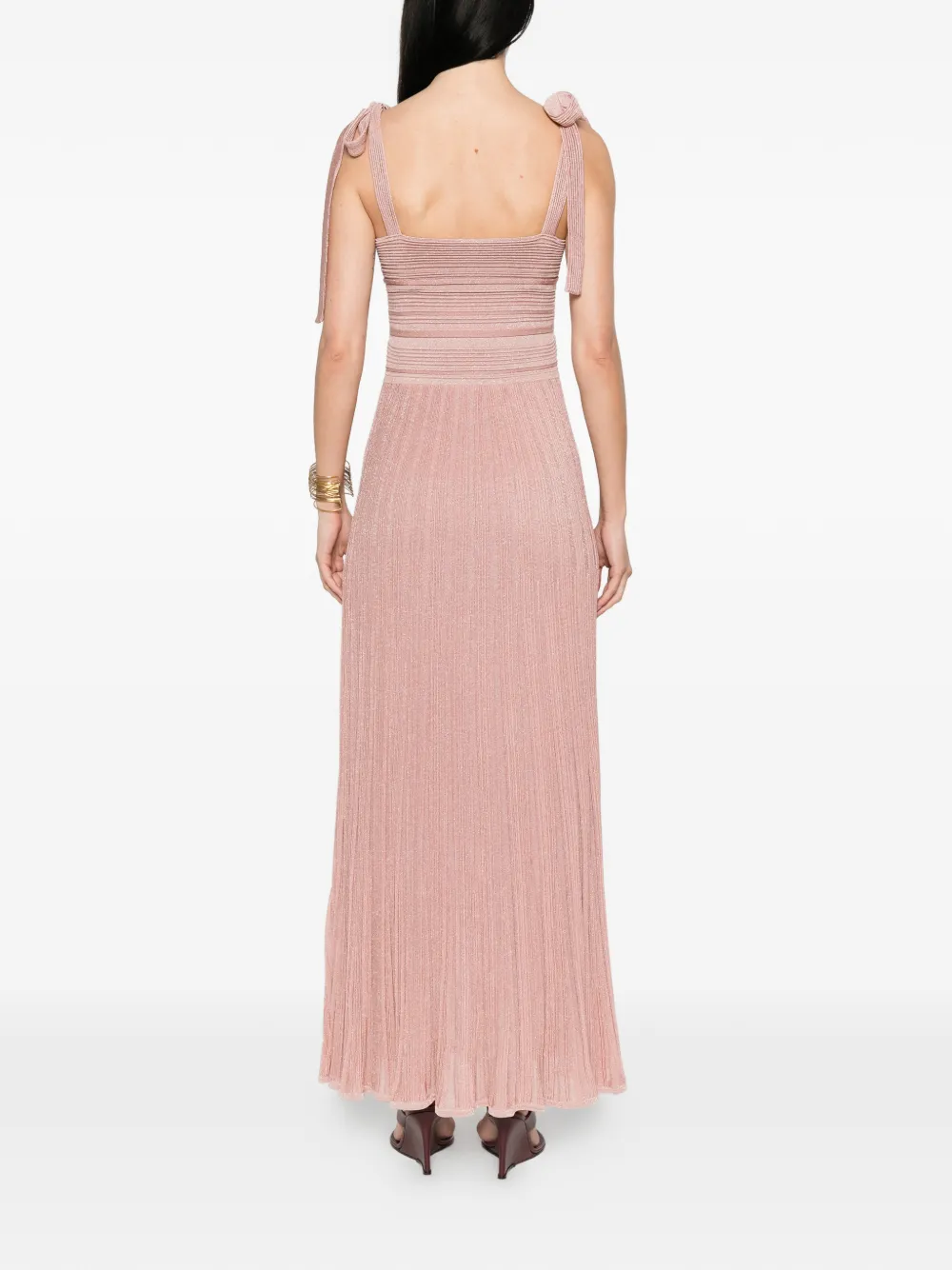 ZIMMERMANN Jurk met gestrikt bandje Roze