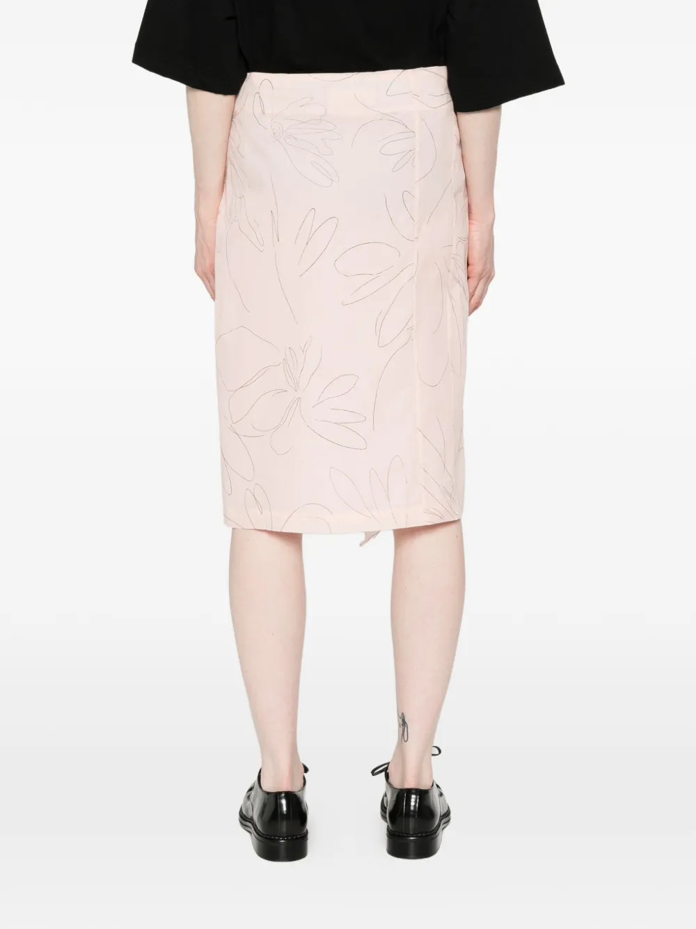 Plan C Mini-rok met ruches Roze