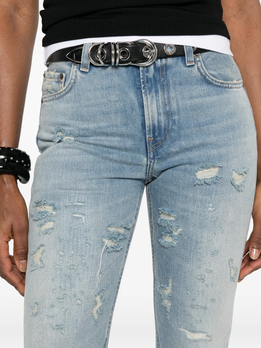 Flora Broken Celestial Ripped Jeans