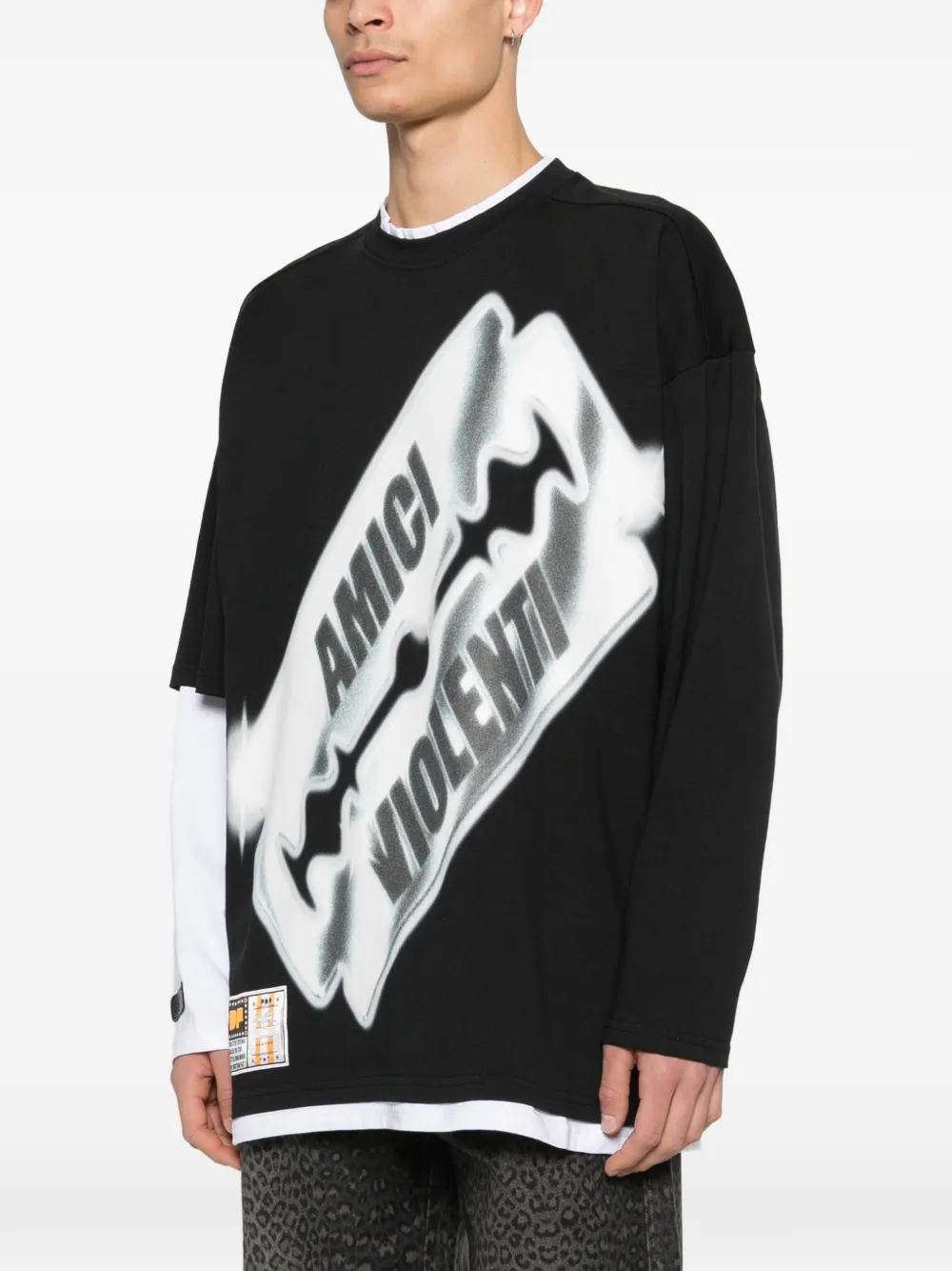  Pdf Blade Graphic Sweatshirt - Black 
