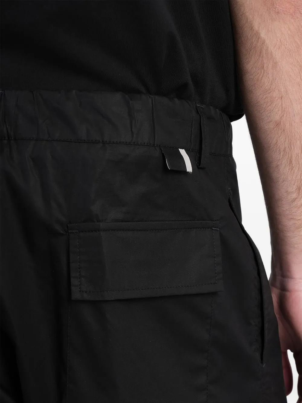 Low Brand Shorts met elastische tailleband Zwart