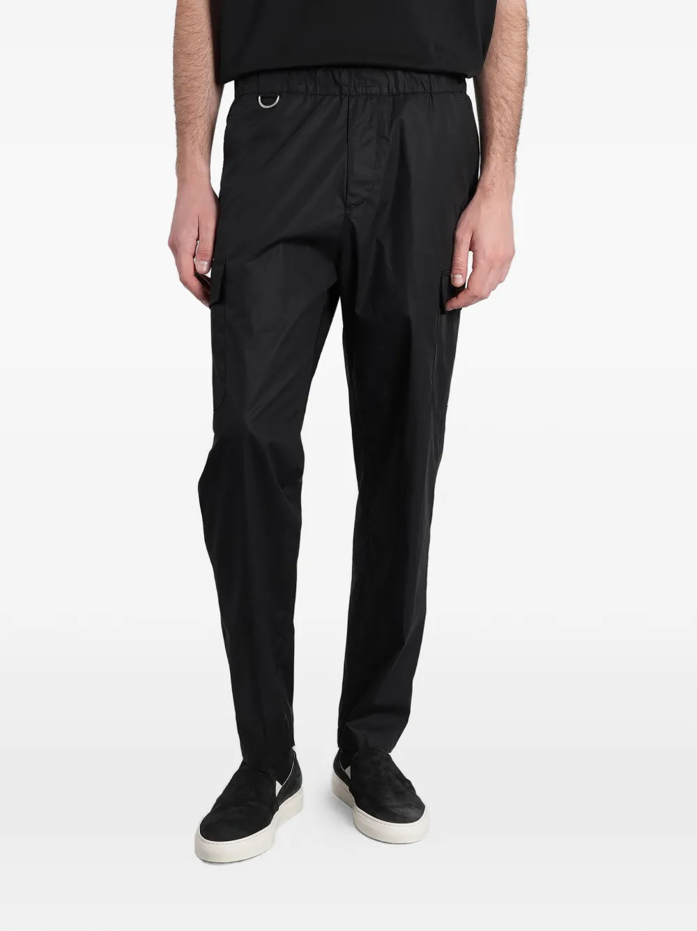 Low Brand elasticated-waistband cargo pants - Nero