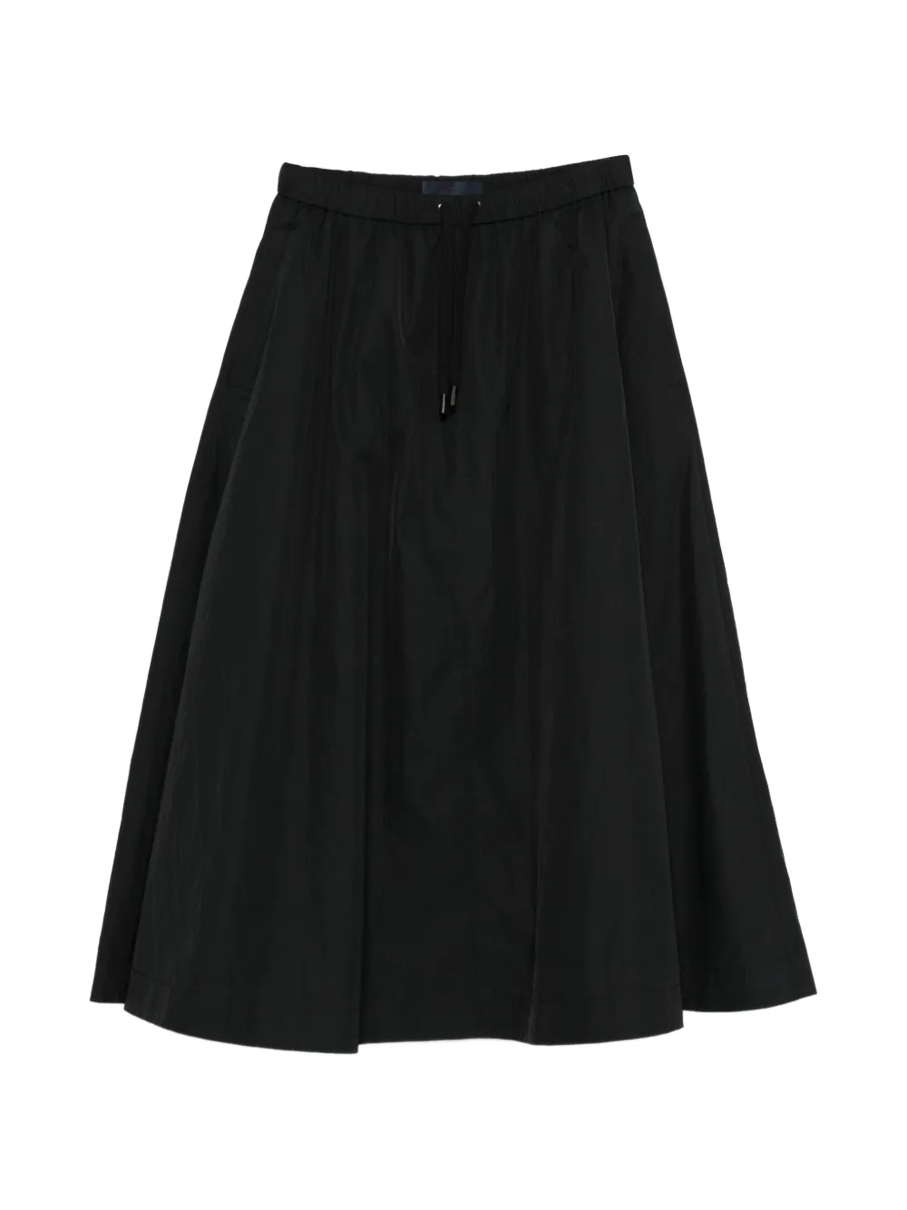 Juun.J drawstring midi skirt - Nero
