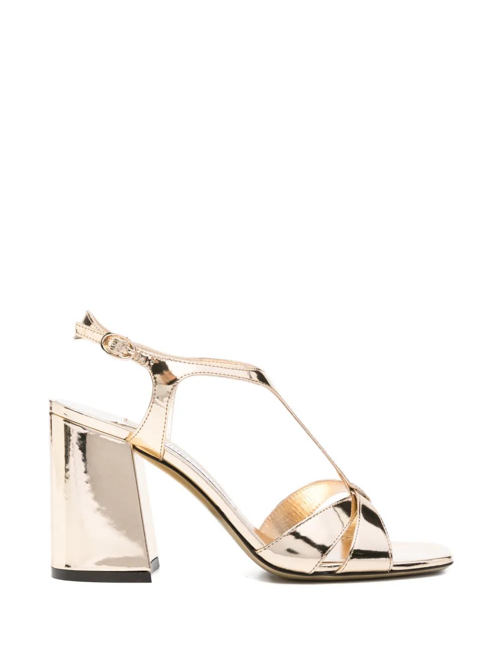 Jimmy Choo Kesia leren sandalen met T-bandje Goud
