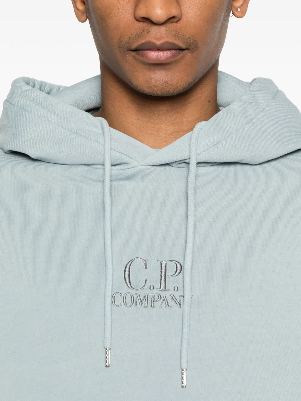 C.P. Company Hoodie met logo Blauw
