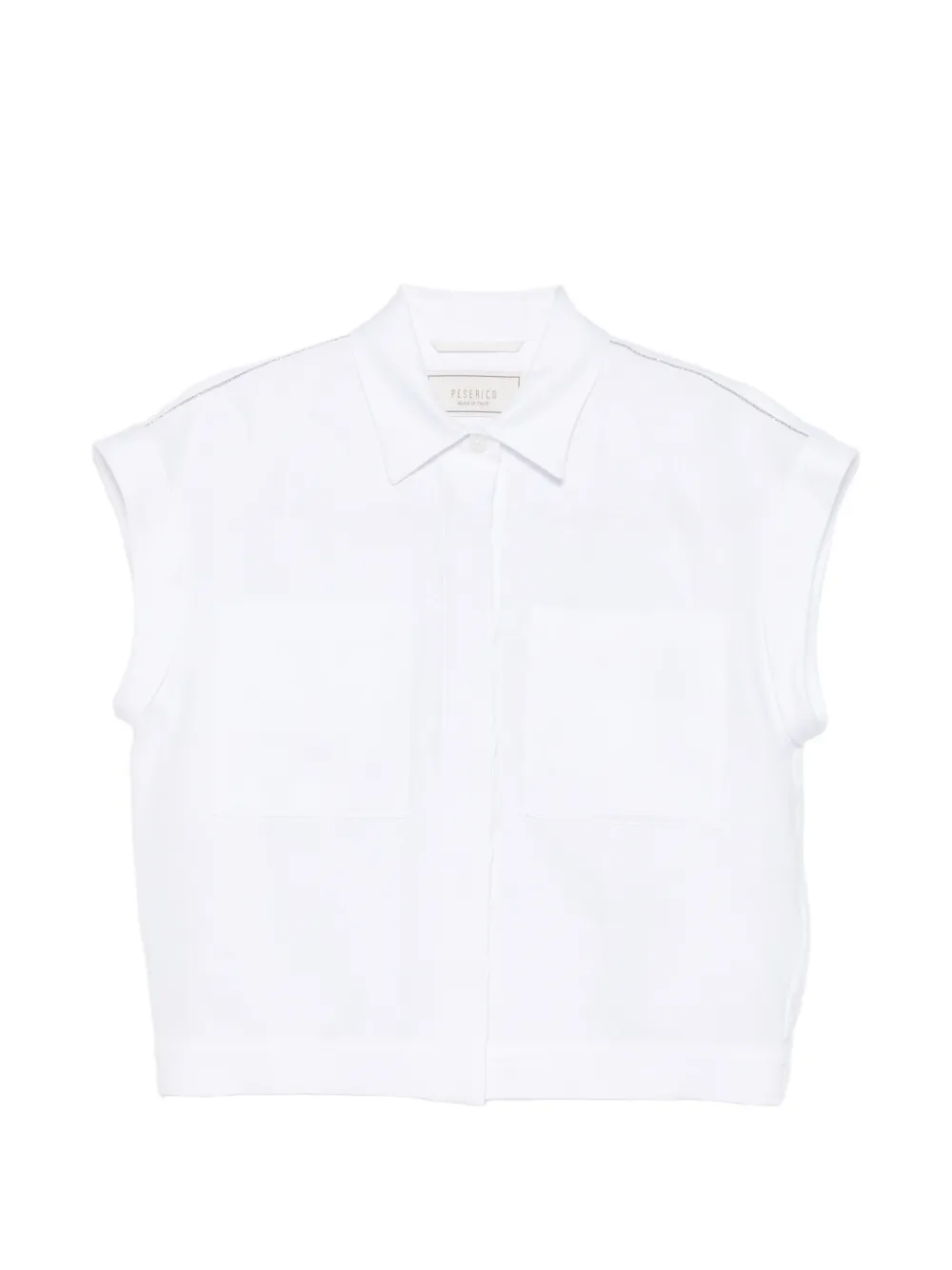 Peserico patch-pocket shirt - Bianco