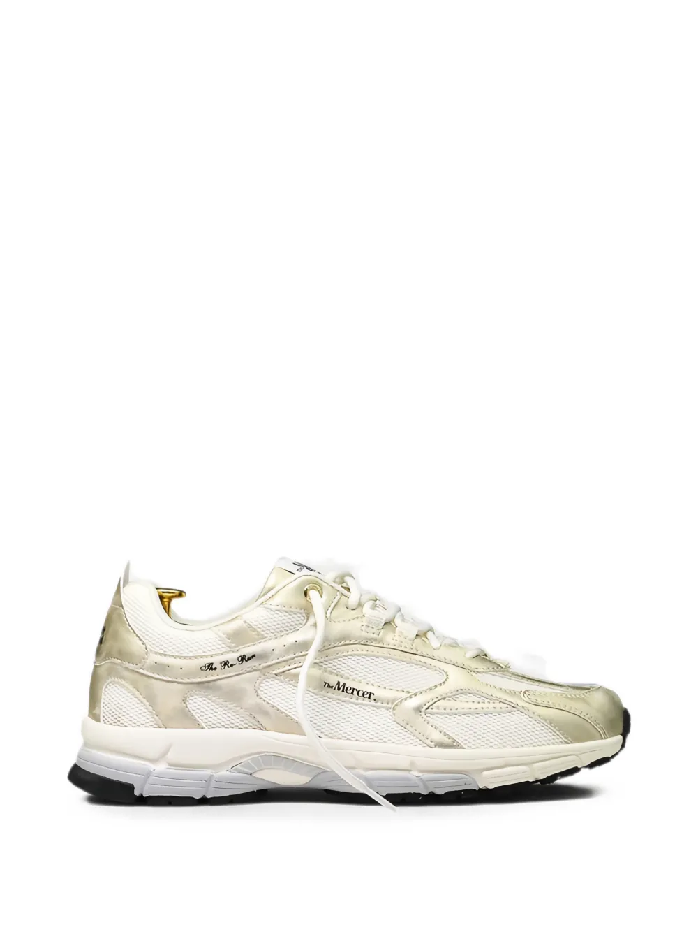 The Mercer Brand metallic-effect panelled sneakers Wit