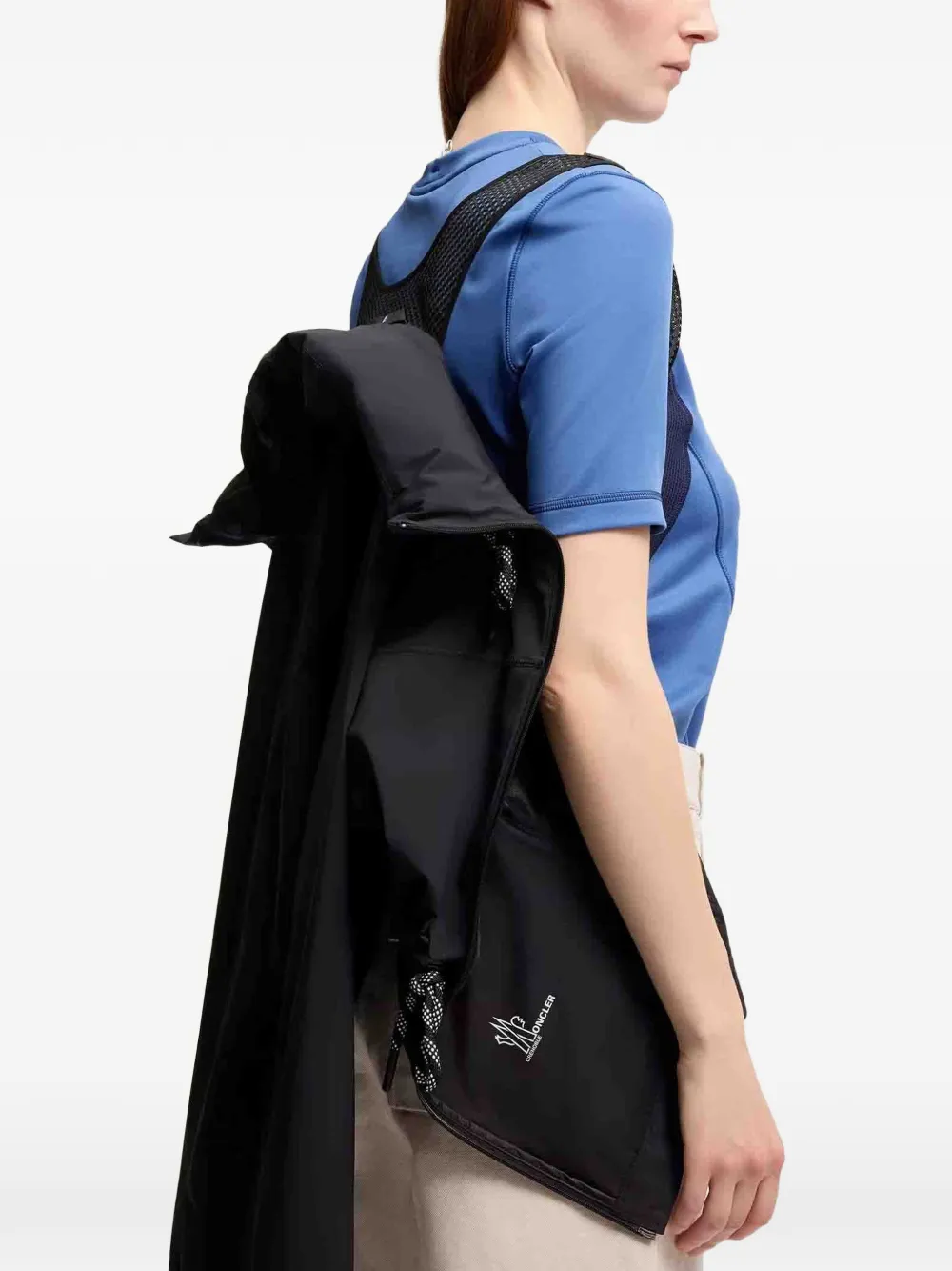 Moncler Grenoble Jack met capuchon Zwart