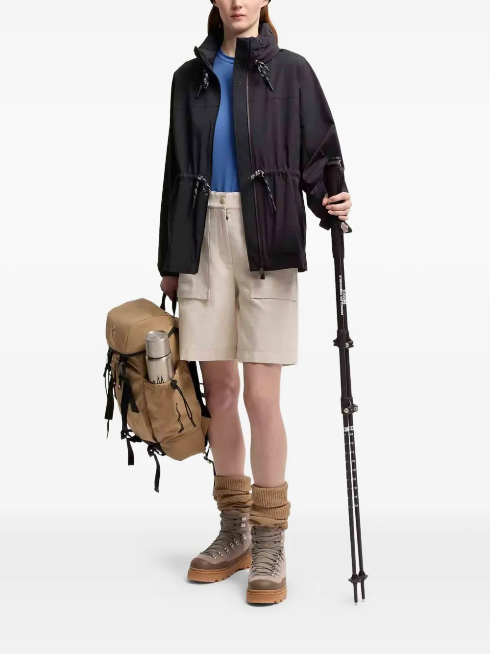 Moncler Grenoble Jack met capuchon Zwart