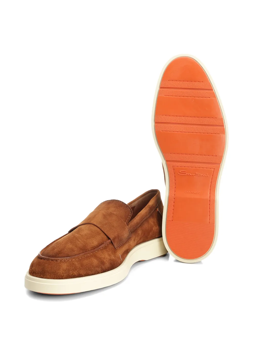 Santoni Revolve suède loafers Bruin