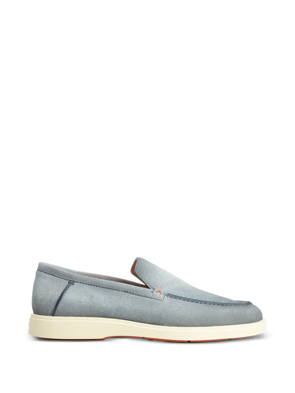 Santoni stitch-detail loafers - Blu