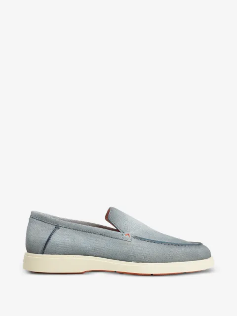 Santoni لوفر مزين بخياطة